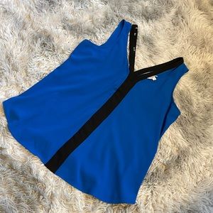 Candies medium blue tank blouse size